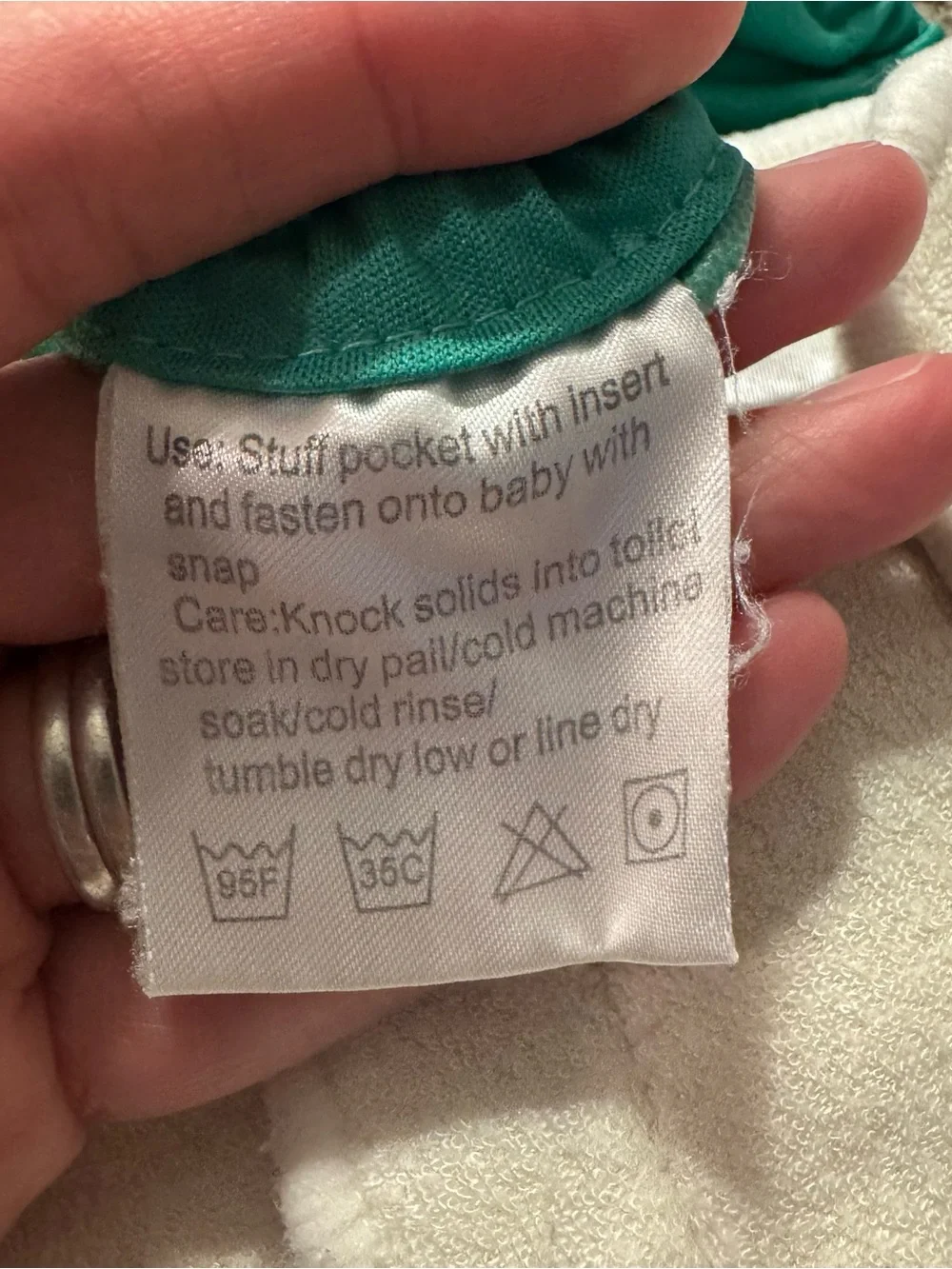 Lot of 7 Naturally Nature Cloth Diapers plus 9 Inserts One Size Rainbow